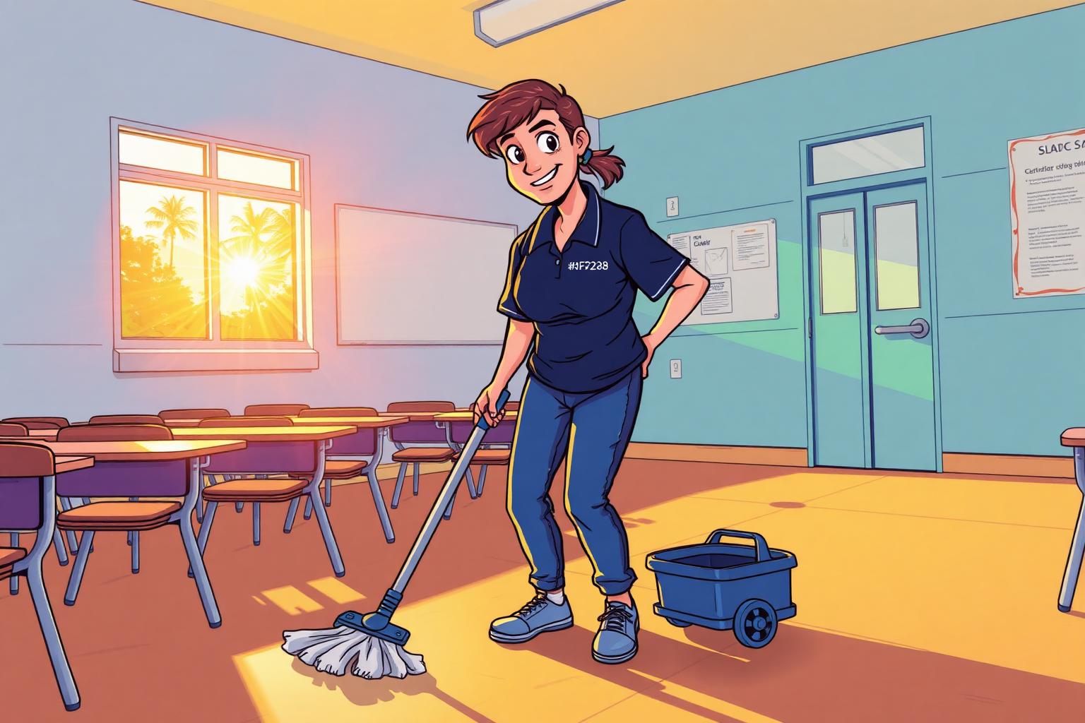 Cleanse Deep Cleaning school cleaning in a Cairns commercial site